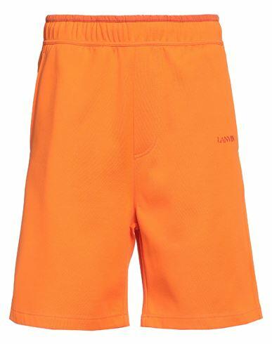 Lanvin Man Shorts & Bermuda Shorts Orange Polyester, Cotton, Polyamide Cover