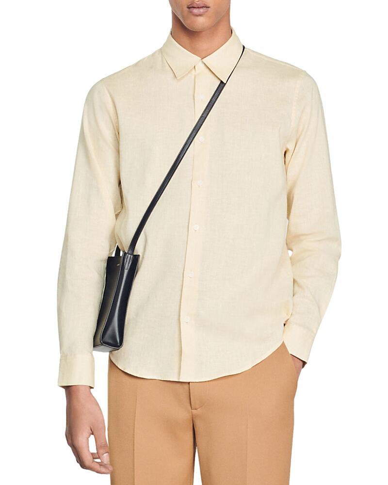 Sandro Classic Fit Button Down Shirt Cover