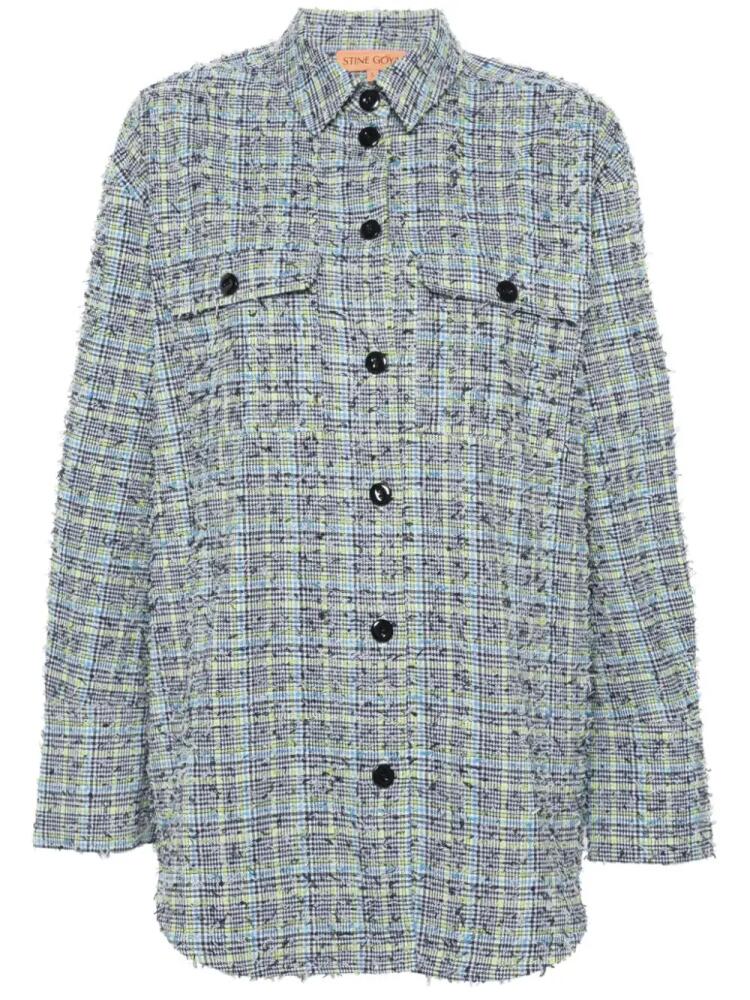 Stine Goya Phoenix plaid-check shirt - Blue Cover