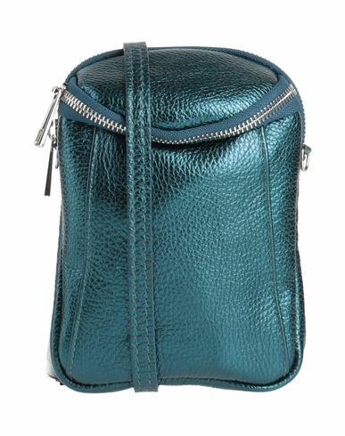 Laura Di Maggio Woman Cross-body bag Deep jade Leather Cover