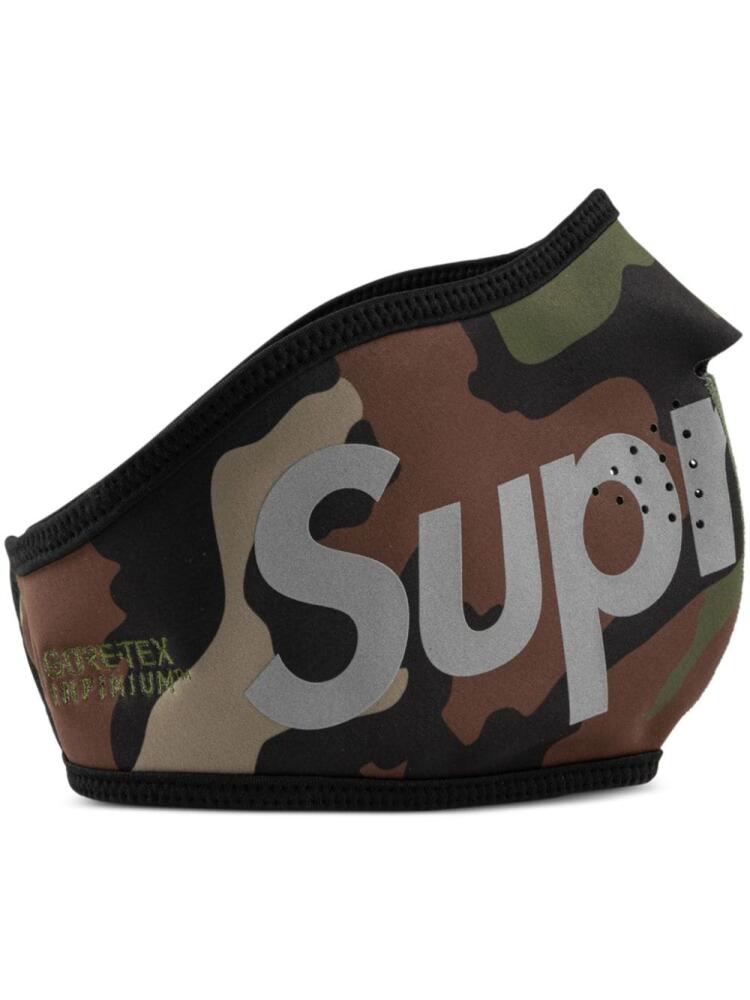 Supreme logo windstopper face mask - Green Cover