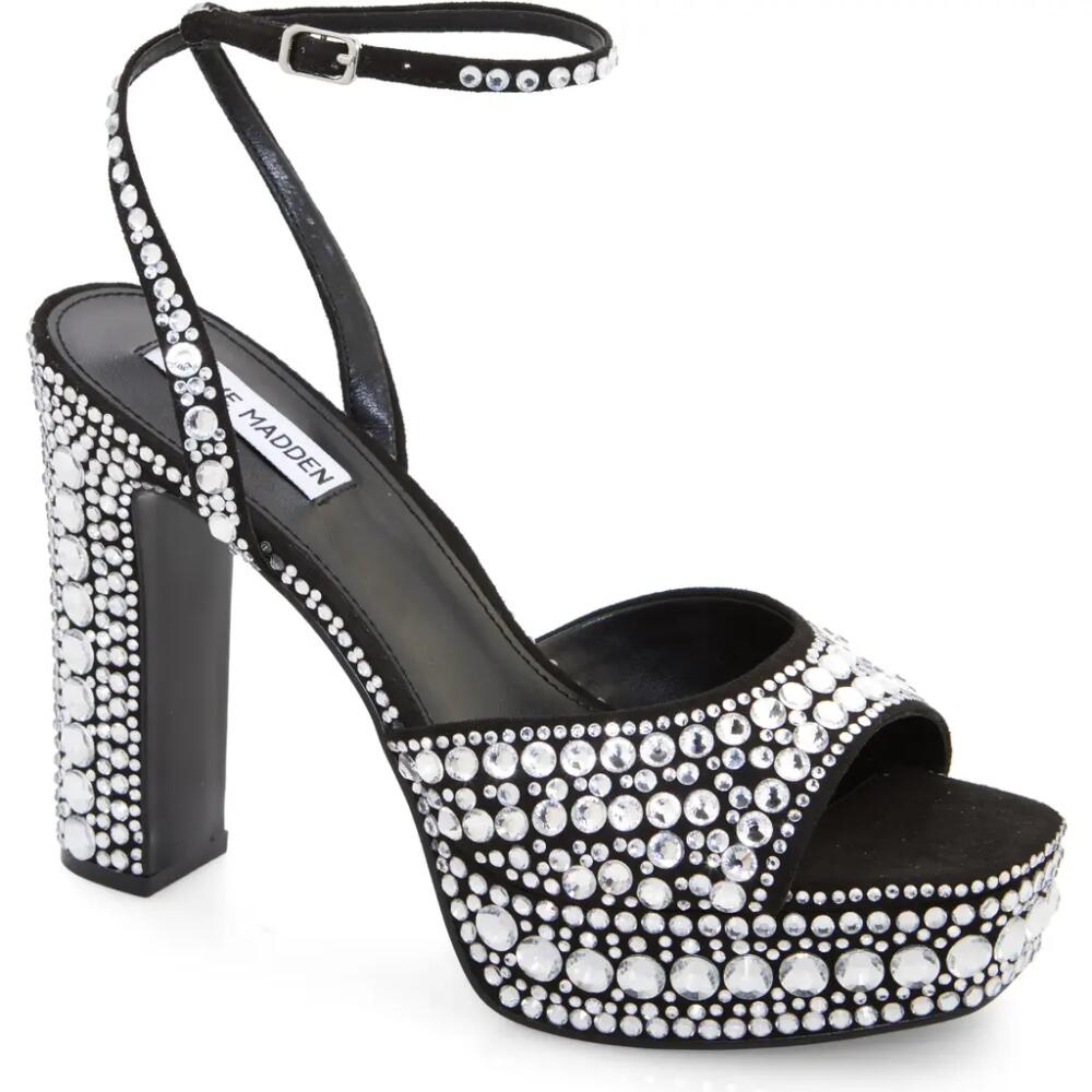 Steve Madden Assured Platform Ankle Strap Sandal in Black Multi Cover