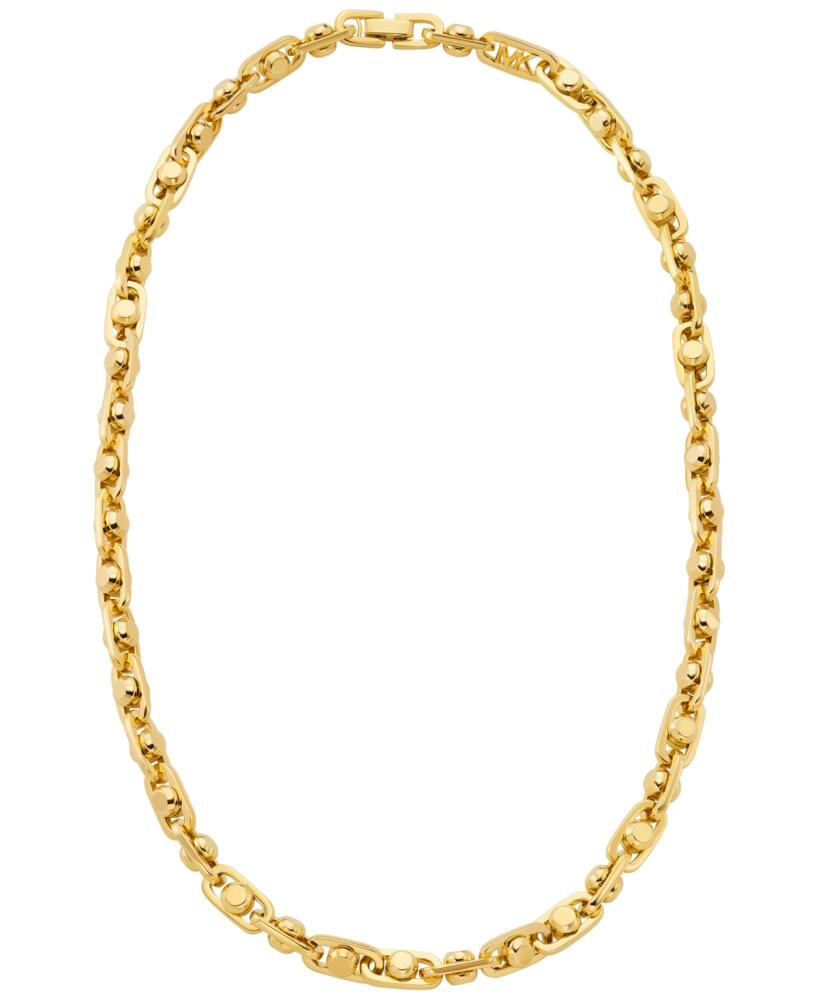 Michael Kors Gold-Tone or Silver-Tone Astor Link Chain Necklace - Gold Cover