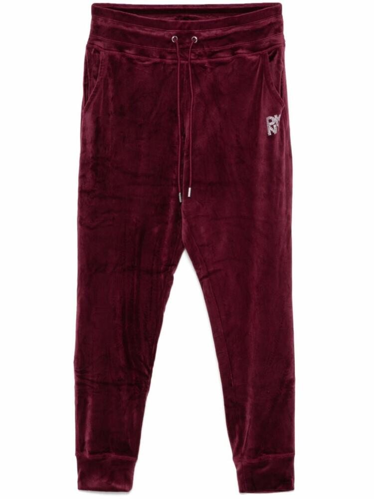 DKNY logo-embellished track pants - Red Cover