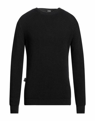 C'n'c' Costume National Man Sweater Black Cotton, Acrylic Cover