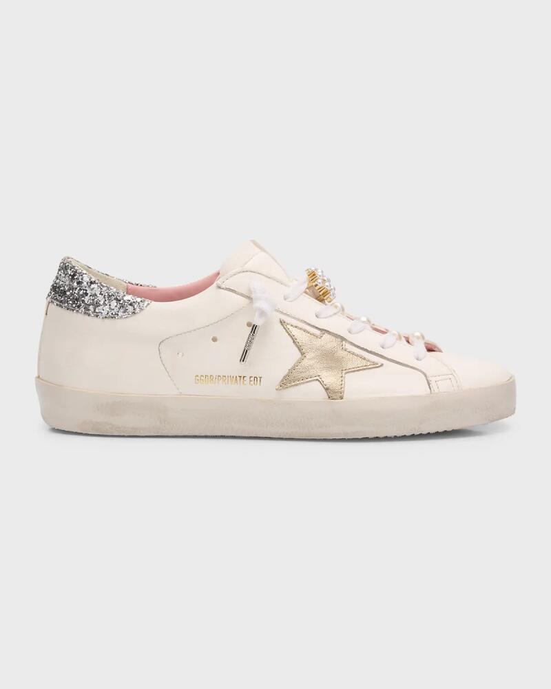 Golden Goose Superstar Pearly Glitter Low-Top Sneakers Cover