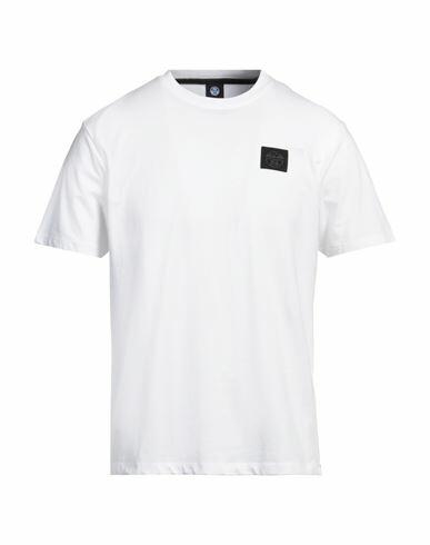 North Sails Man T-shirt White Cotton, Elastane Cover