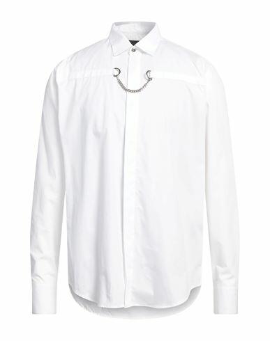 John Richmond Man Shirt White Cotton Cover