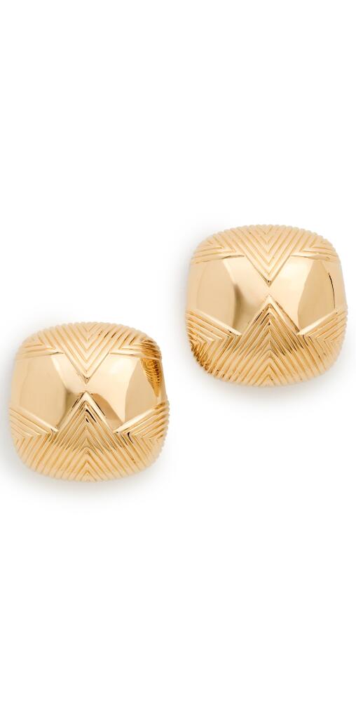 Missoma Hera Oversized Dome Ridge Stud Earrings Gold Cover