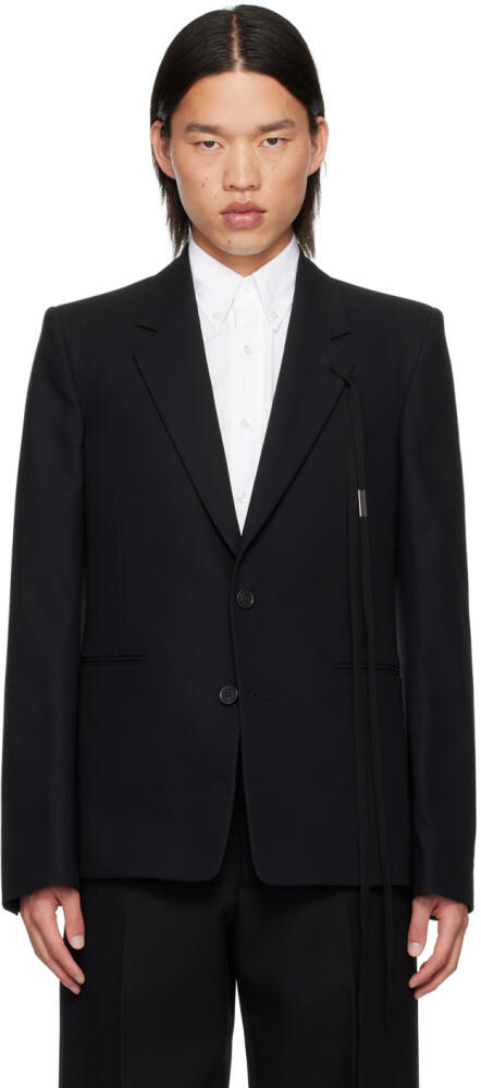 Ann Demeulemeester Black Fitted Blazer Cover