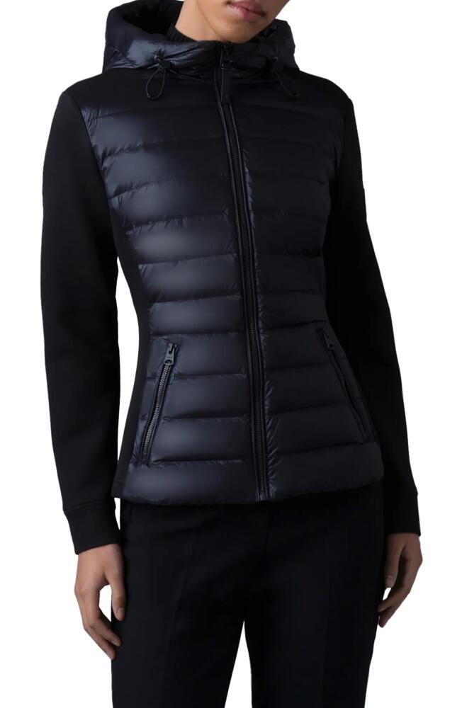 Mackage Della Mixed Media Down Puffer Jacket in Black Cover