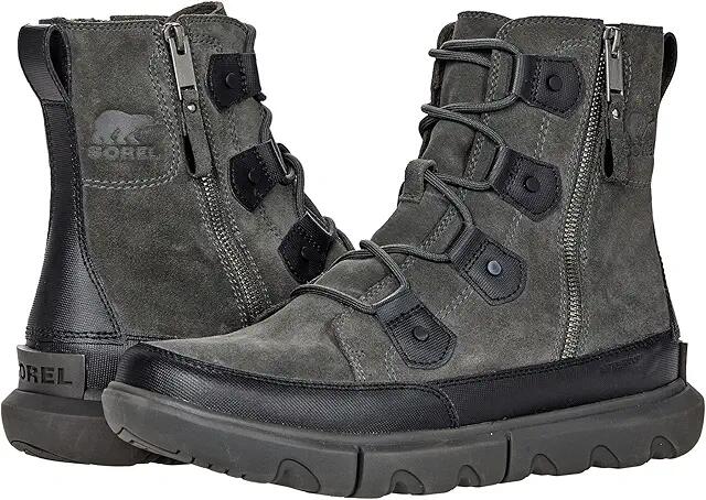 SOREL SOREL Men's Explorer Boot Dual Zip Waterproof (Black/Jet) Men's Shoes Cover