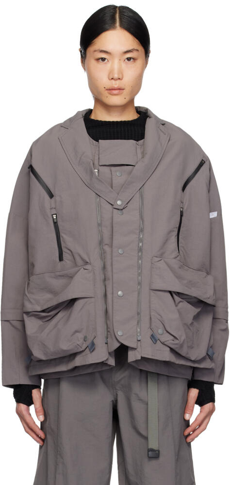 Archival Reinvent Gray Layered Jacket Cover