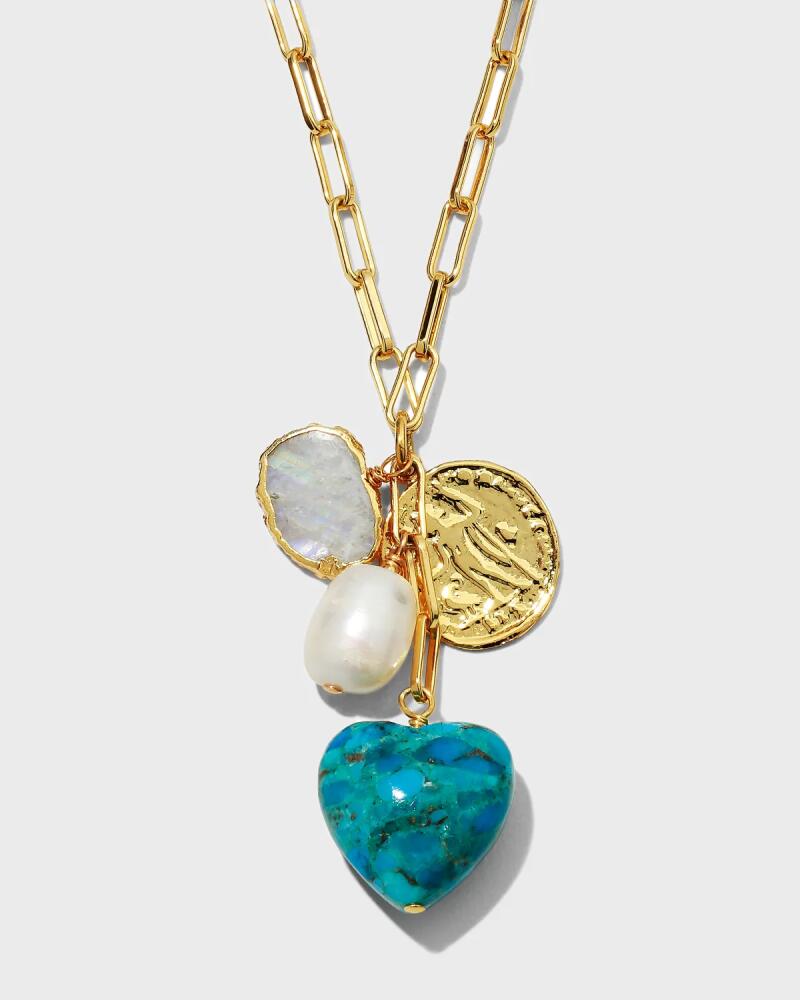 NEST Jewelry Turquoise Heart Charm Necklace Cover