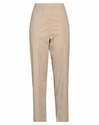 Niū Woman Pants Beige Cotton, Elastane Cover