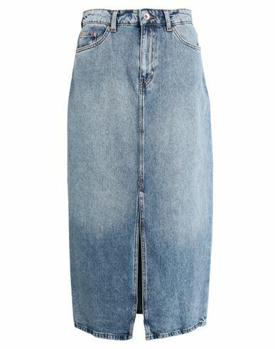 Only Woman Denim skirt Blue Cotton Cover