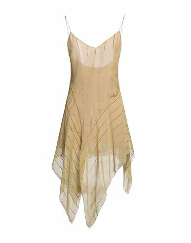 Dsquared2 Woman Mini dress Yellow Silk, Viscose, Cotton Cover