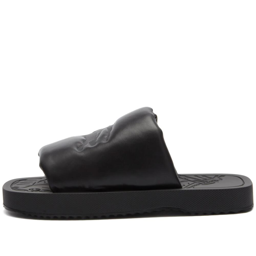 Burberry Men's Quilted Leather Slide Sandals in Black Cover