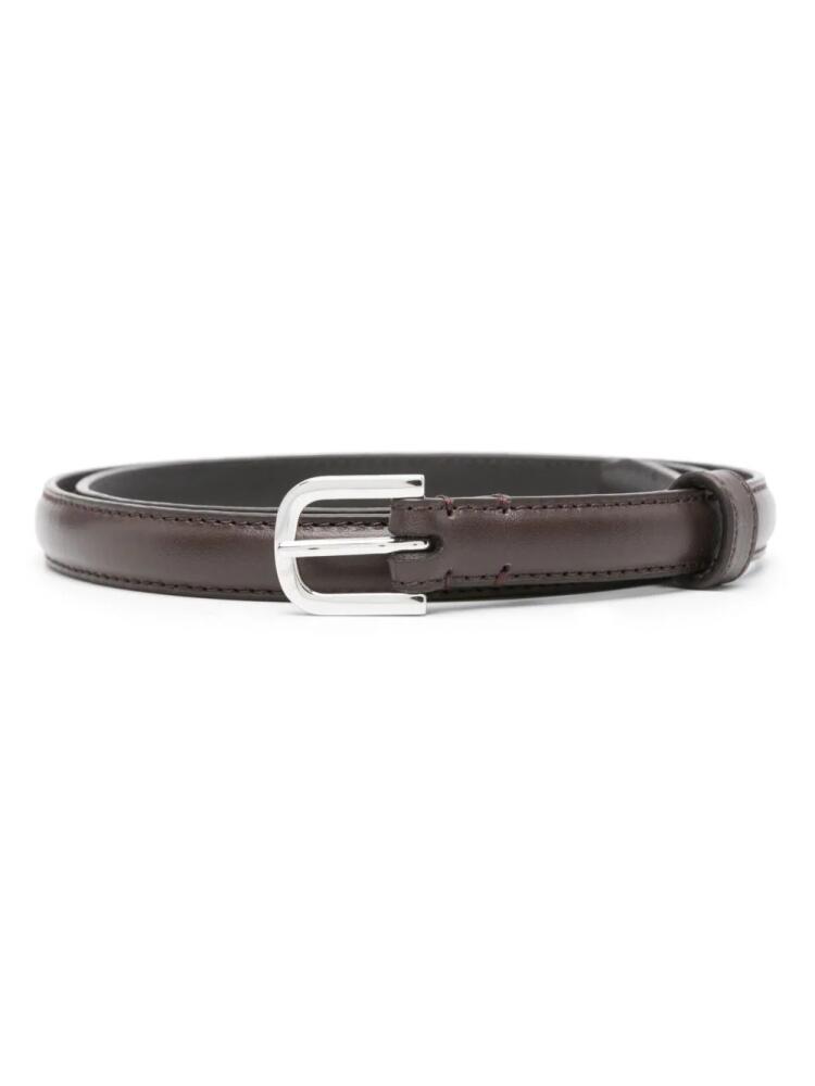 TOTEME thin leather belt - Brown Cover