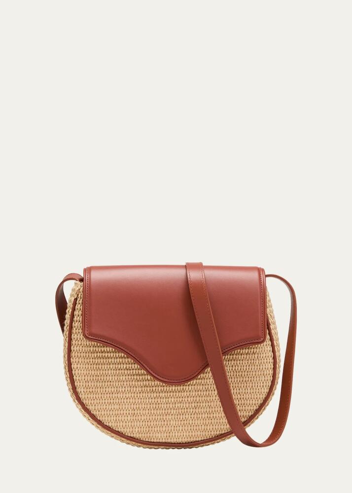 Liselle Kiss Kate Saddle Raffia Crossbody Bag Cover