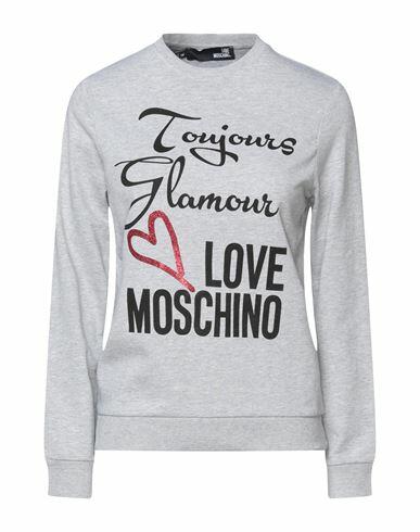 Love Moschino Woman Sweatshirt Grey Cotton, Elastane Cover