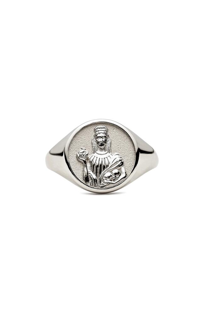 Awe Inspired Persephone Signet Ring in Sterling Silver Cover