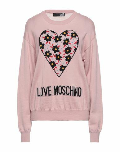 Love Moschino Woman Sweater Blush Acrylic, Wool Cover