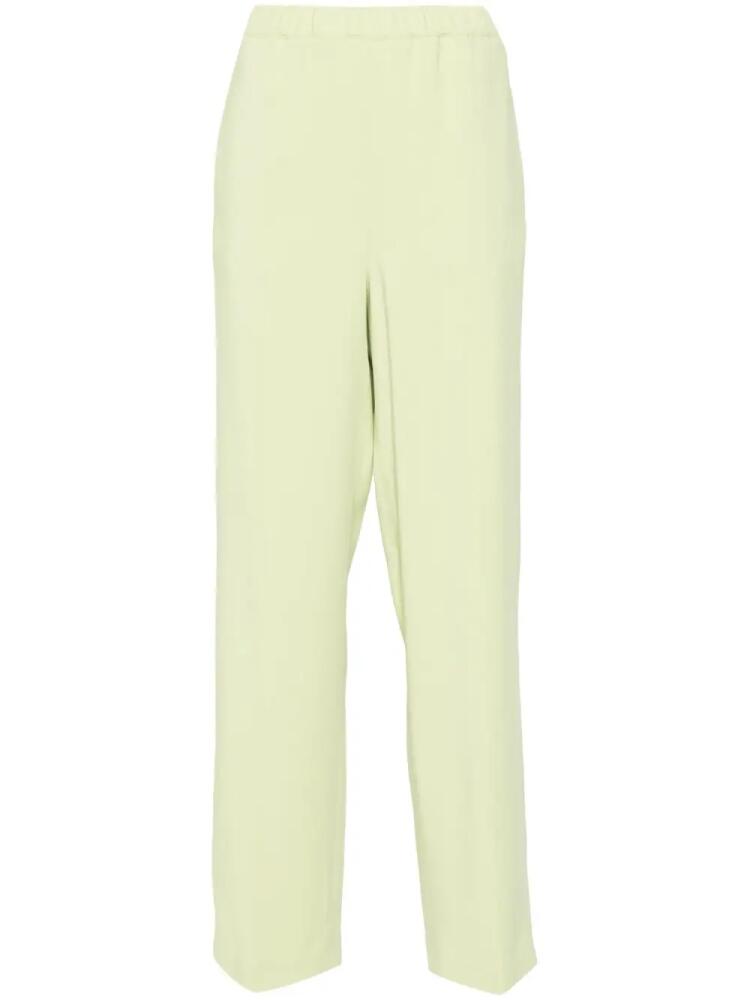 Fabiana Filippi pressed-crease straight-leg trousers - Green Cover