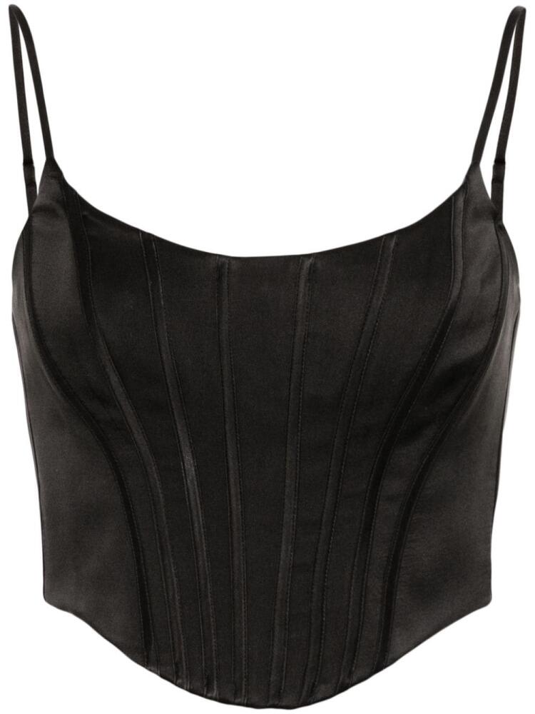 ZIMMERMANN corset-style silk top - Black Cover