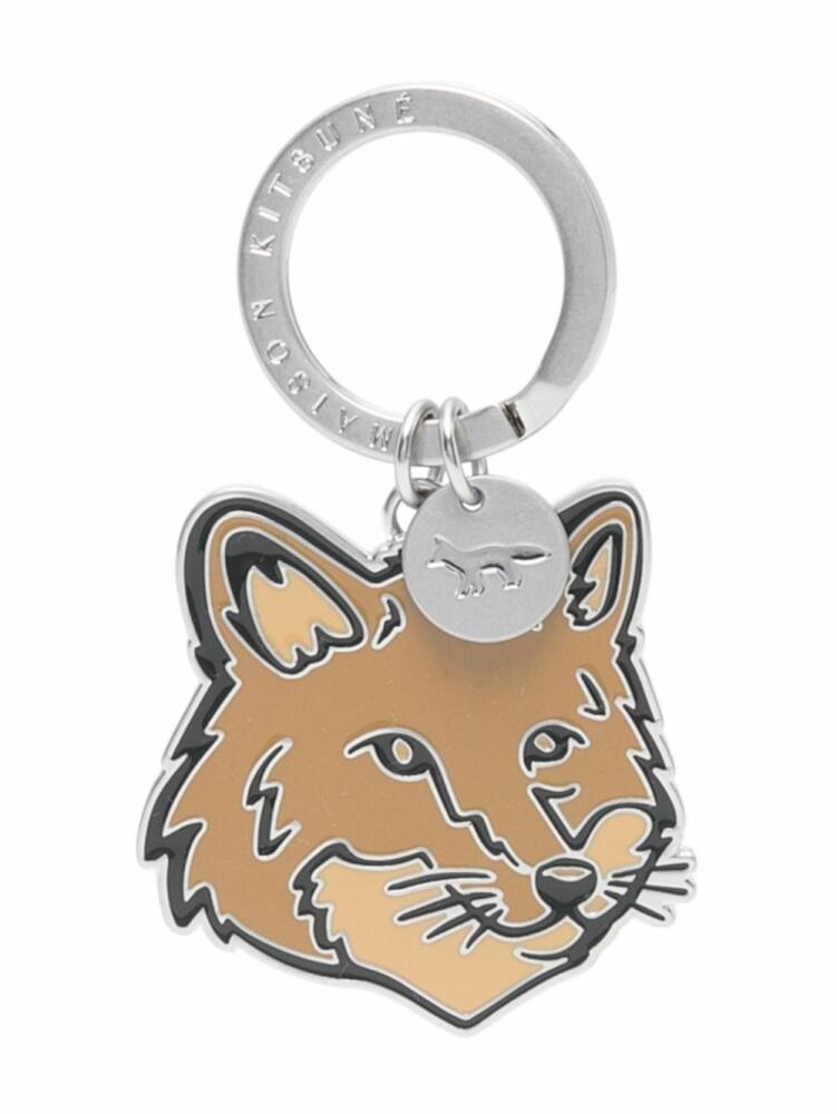 Maison Kitsuné Fox Head keyring - Brown Cover