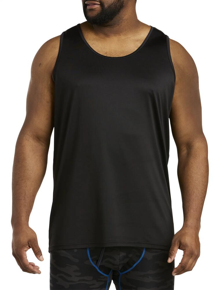 Harbor Bay by DXL Moisture-Wicking Stretch Tank T-Shirt in Black Cover