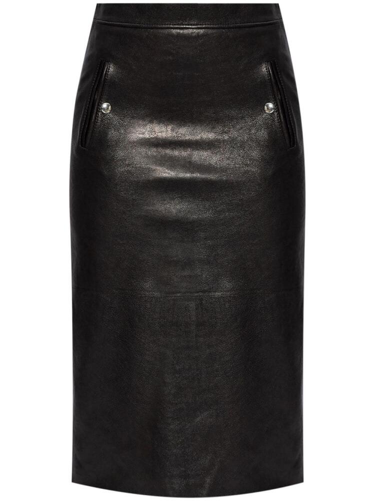 Alexander McQueen high-waist midi skirt - Black Cover