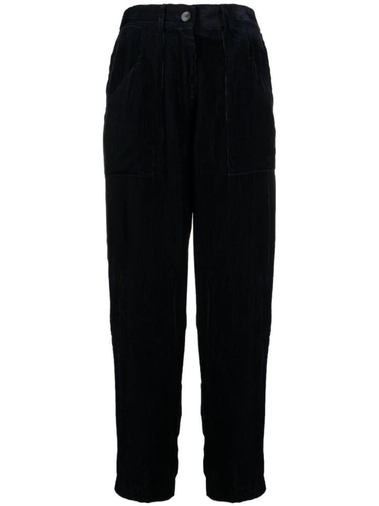 Forte Forte velvet-effect corduroy cargo pants - Blue Cover