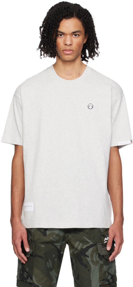 AAPE by A Bathing Ape Gray Patch T-Shirt Cover