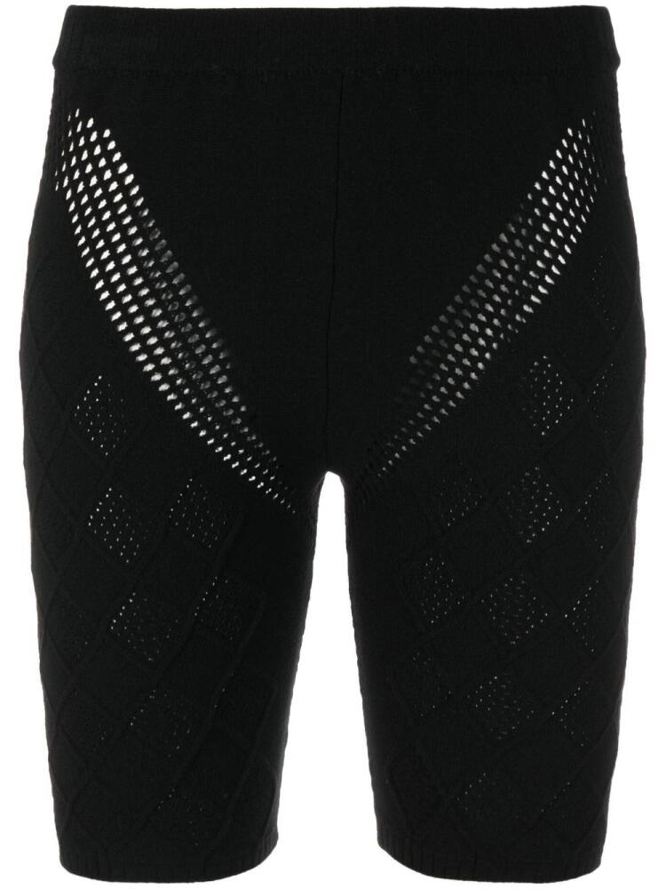 AMBUSH high-waisted knitted shorts - Black Cover