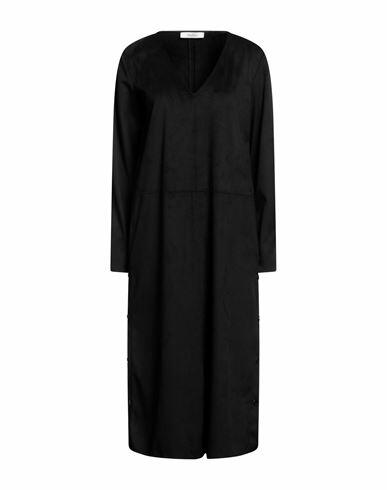 Max Mara Woman Midi dress Black Polyester, Elastane Cover