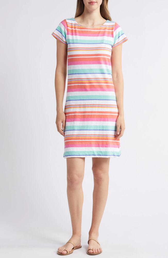 Hatley Nellie Summer Stripes T-Shirt Dress in White Cover