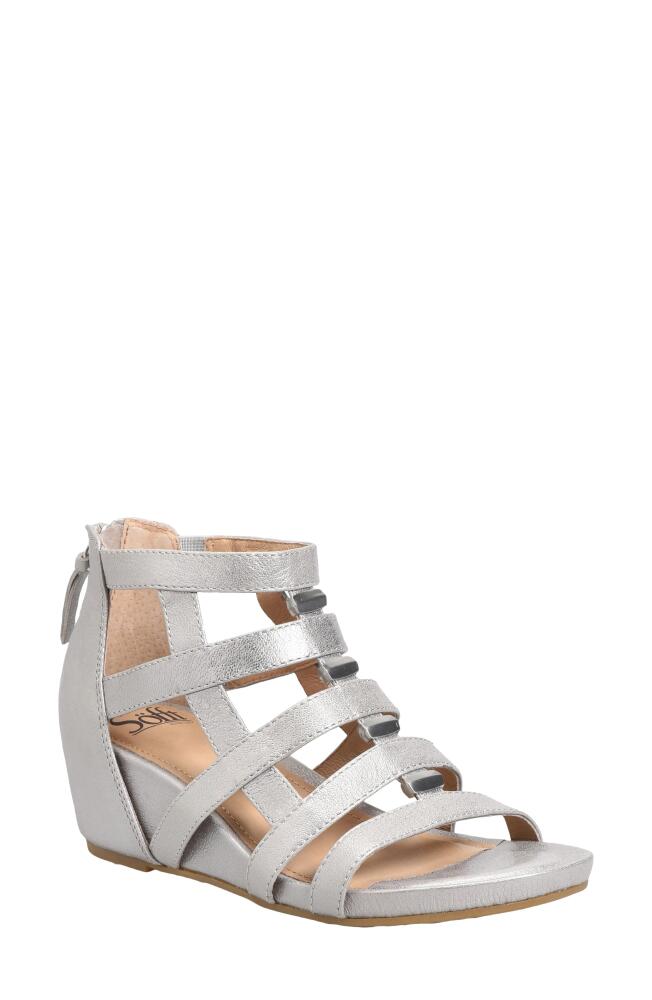 Söfft Rio II Strappy Wedge Sandal in Anthracite Cover