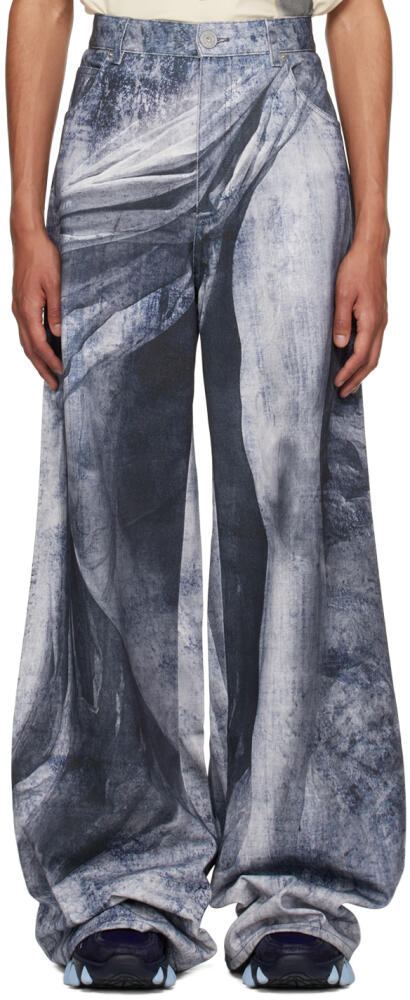 Balmain Blue Statue Jeans Cover