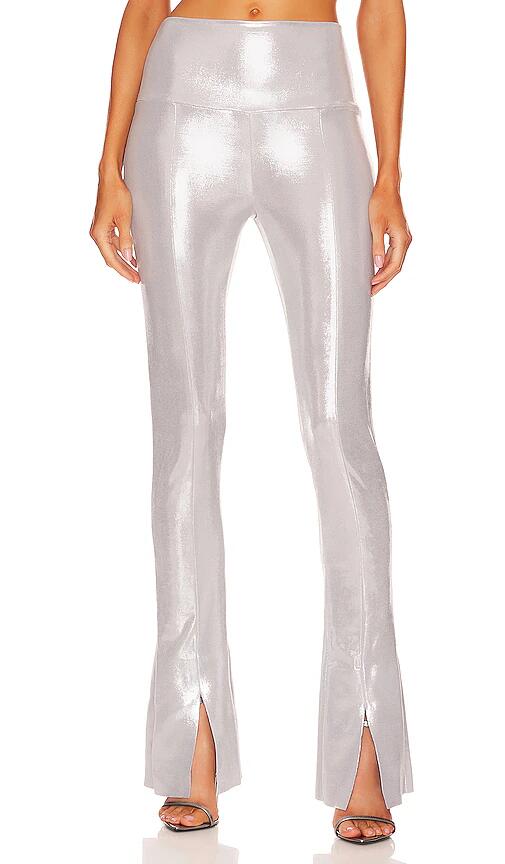 Norma Kamali Spat Legging in Metallic Silver Cover