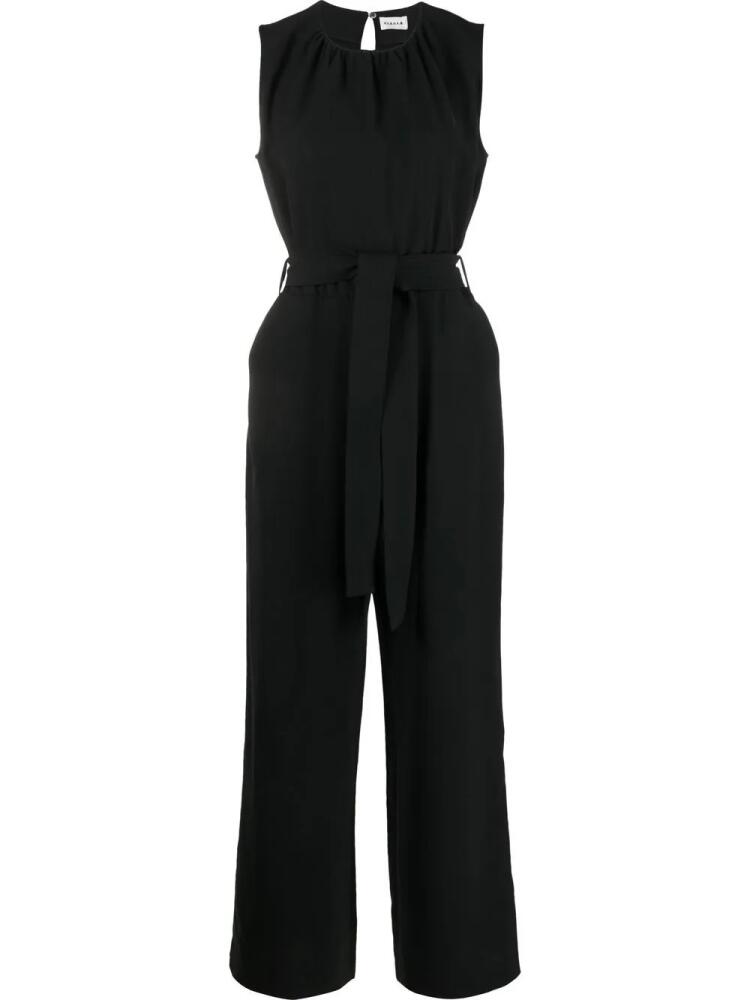 P.A.R.O.S.H. belted wide-leg jumpsuit - Black Cover