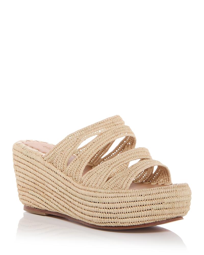 Carrie Forbes Women's Medi Raffia Woven Wedge Slide Sandals Cover