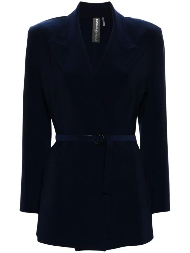 Norma Kamali peak-lapels double-breasted blazer - Blue Cover