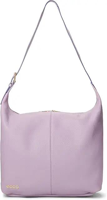 ECCO Large Hobo Bag (Lavender Mist Soft Pebbled Leather) Shoulder Handbags Cover