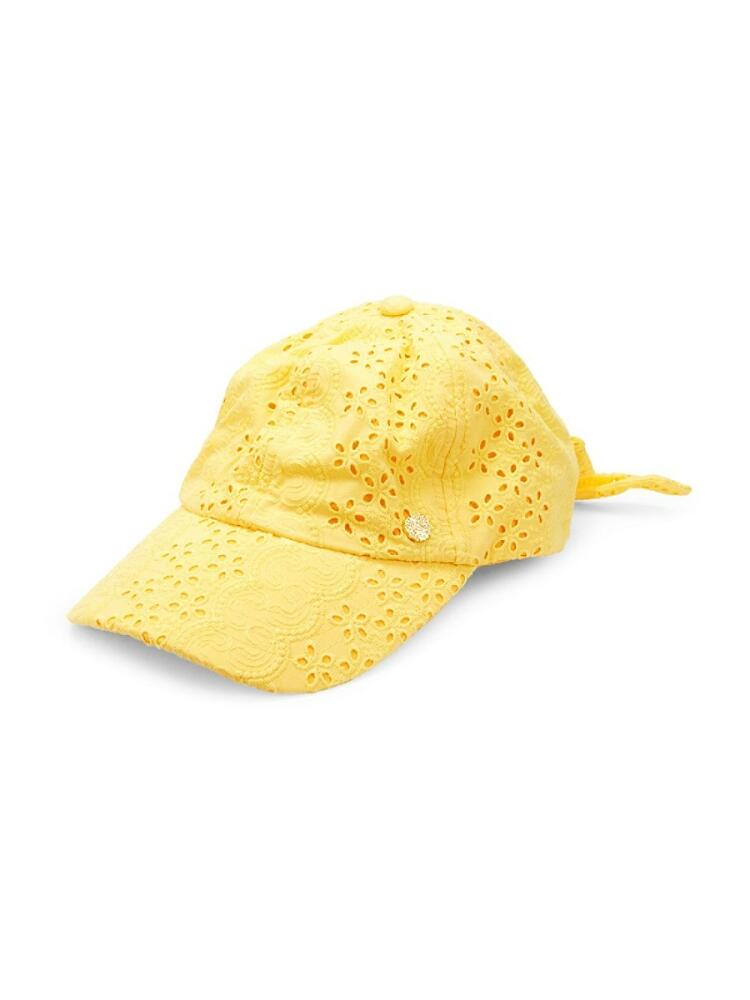 Vince Camuto Women's Eyelet Baseball Cap - Yellow Cover