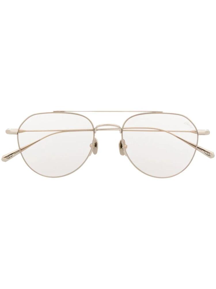 Brioni pilot-frame glasses - Silver Cover