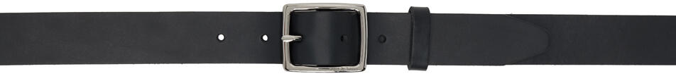 rag & bone Black Leather Boyfriend Belt Cover