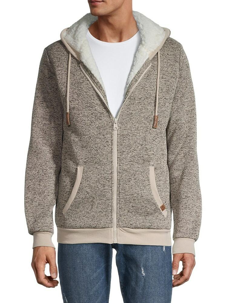 BUFFALO David Bitton Men's Fortina Faux Fur Lined Zip-Up Hoodie - Sablee Cover