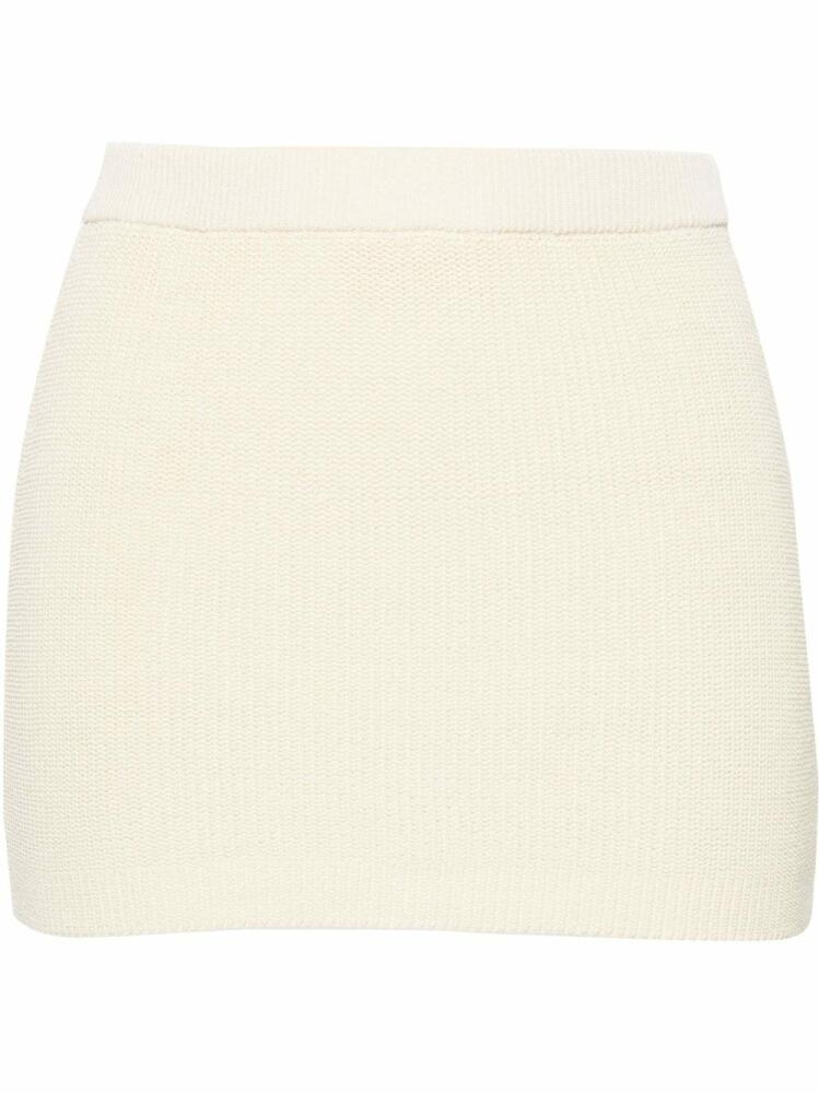 Aya Muse Kivu knitted miniskirt - Yellow Cover