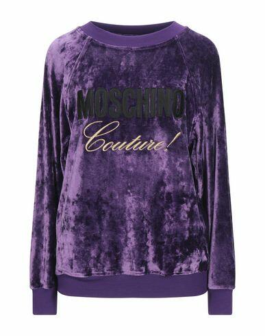 Moschino Woman Sweatshirt Purple Viscose, Polyamide, Elastane Cover